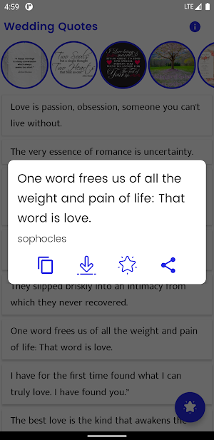 Wedding Quotes and Sayings Screenshot 1