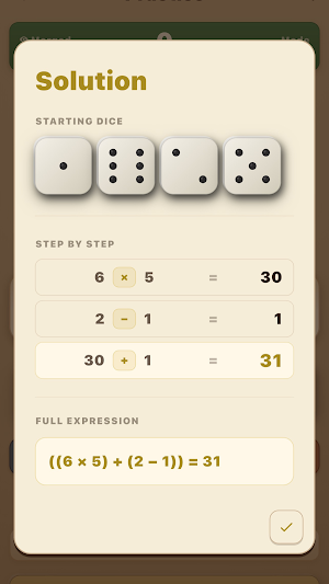 Dice Target - Math Puzzle Screenshot 3