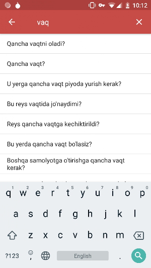 Узбекский разговорник Screenshot 3