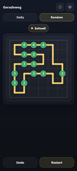 Geradeweg - Line Puzzle Screenshot 3
