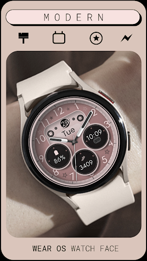 Dream 145 Rose Gold Watch Face Screenshot 1