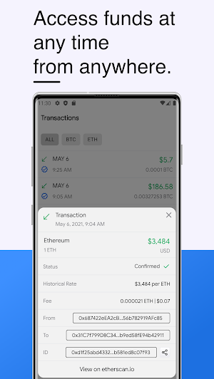 CoinHub - Blockchain Crypto Wallet Screenshot 2