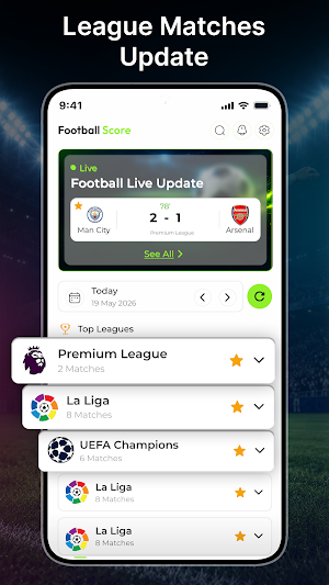 Football Score - Live Scores Screenshot 1