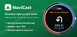 NaviCast - Maps for Smartwatch Screenshot 1