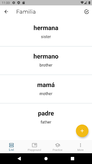 My Vocabulary Screenshot 1