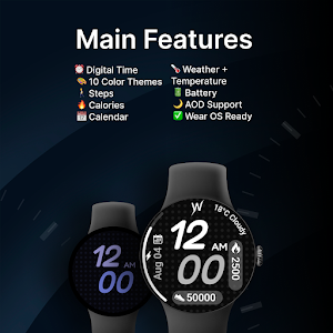 Violet Glow Watch Face Screenshot 1