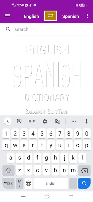 English To Spanish Dictionary Screenshot 3