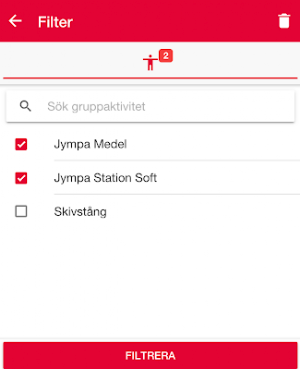 Friskis nyckel-app Screenshot 1
