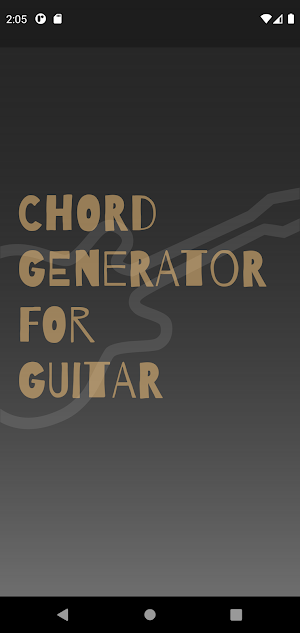 Chord Generator for Guitar Screenshot 0