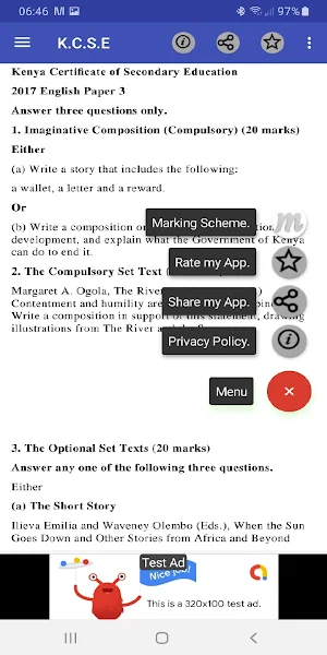 KCSE ENGLISH ALL PAST PAPERS, QUESTIONS + ANSWERS. Screenshot 2