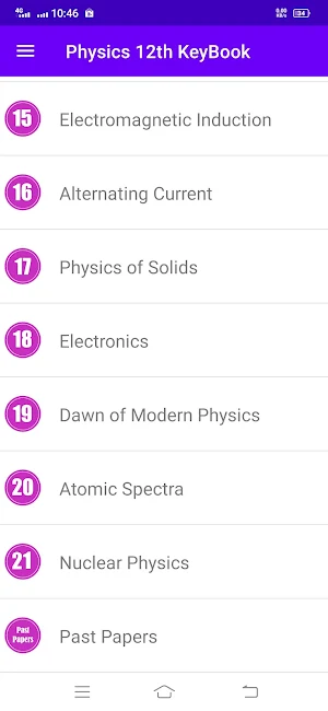 Physics 2nd Year KeyBook Screenshot 0