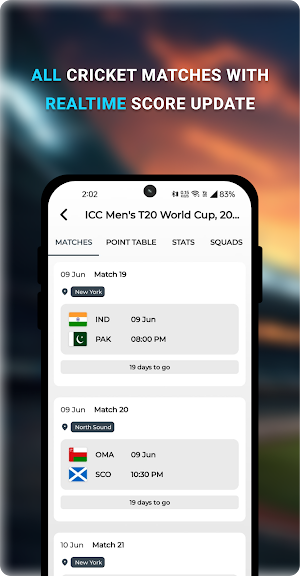 Cricket TV HD & Score 2025 Screenshot 0