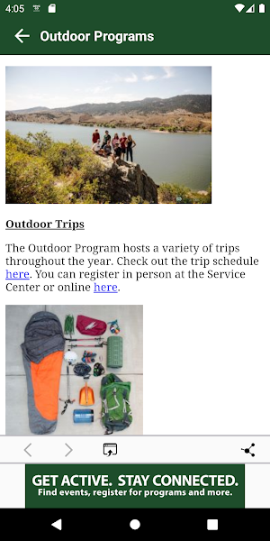CSU Campus Recreation Screenshot 1