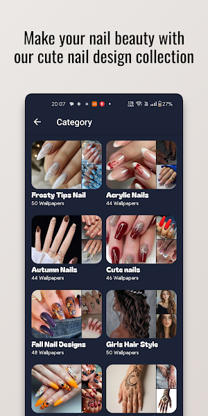 Frosty Tips Nail Polish Design Screenshot 3