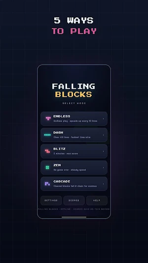 Falling Blocks Game Screenshot 0