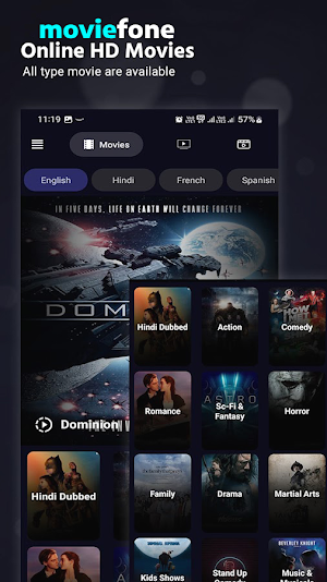 Moviefone: Movies & Series. Screenshot 0