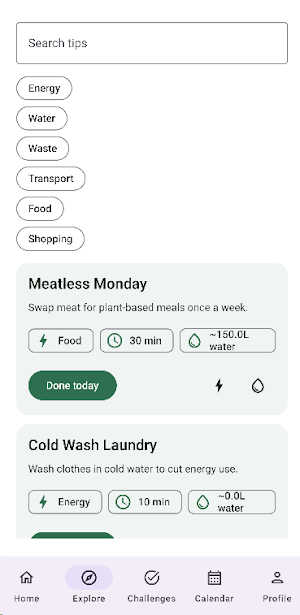 Green Tips Daily Screenshot 1