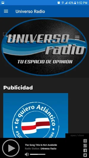 Universo Radio Screenshot 1