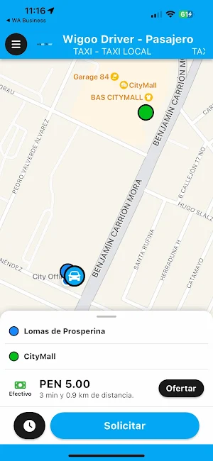 Wigoo Driver - Pasajero Screenshot 0