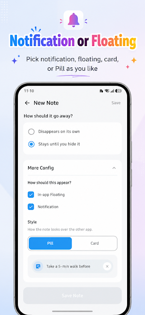 Floating App Note: Reminders Screenshot 2