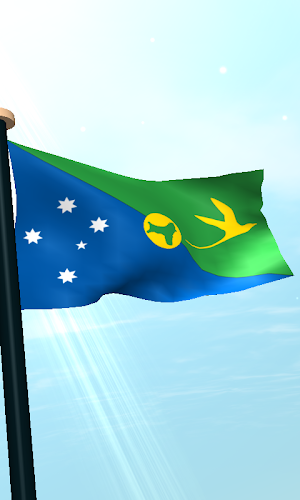 Christmas Island Flag 3D Screenshot 3