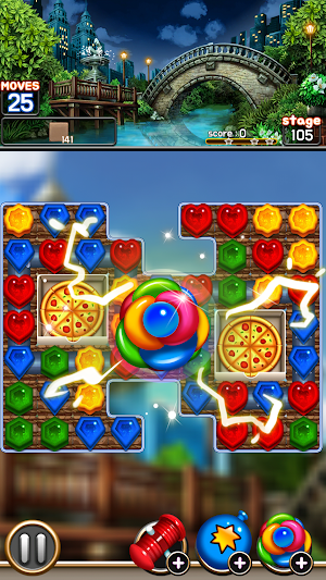 Jewel Royal Garden: Match 3 gem blast puzzle Screenshot 1