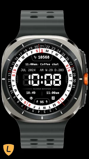 Digital Calendar Watch 095 Screenshot 0