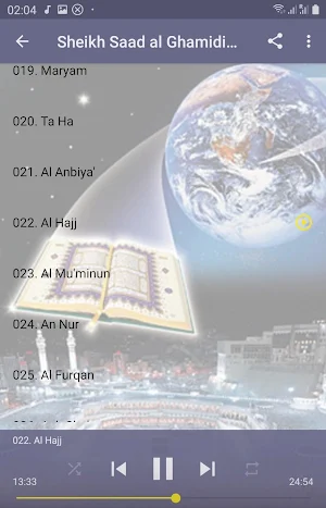 Al Ghamidi Quran MP3 Offline Screenshot 1