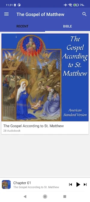 The Gospel According to St. Matthew Audio Screenshot 2