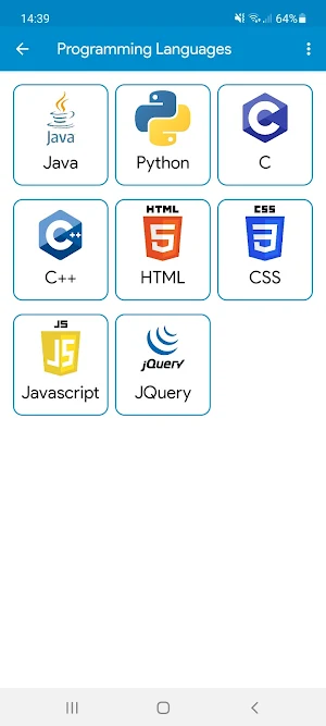 Programming Languages Screenshot 0