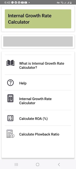 IGR Calculator Screenshot 1