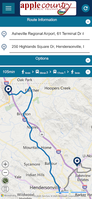 Apple Country Public Transit Screenshot 2
