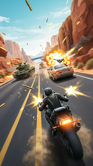 Moto Rider: Traffic Rampage Screenshot 2