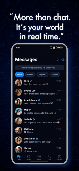 Ziro: HD video calls and chats Screenshot 0