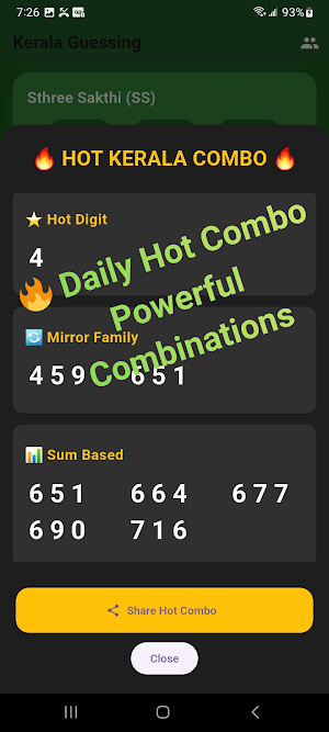 Kerala Guessing - Lottery App Screenshot 2