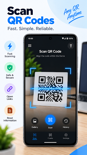 QR Scanner & Barcode Reader Screenshot 0