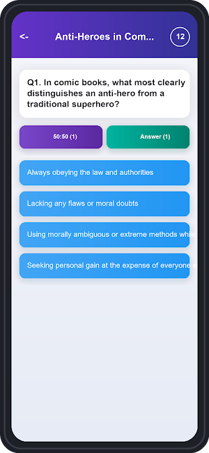 Comic Books Trivia Quiz Screenshot 3
