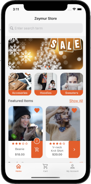 Zeymur Shopping Template XF Screenshot 1