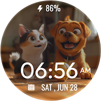 Pet Lovers Watch Face –Cat-Dog