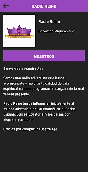 Radio Reino Screenshot 1