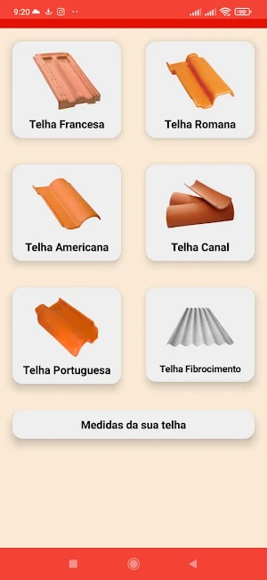 Calculadora de Telhado Screenshot 1