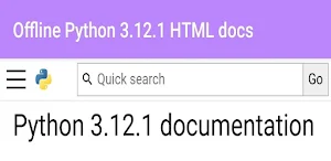 Python 3.12 Offline HTML docs Screenshot 3