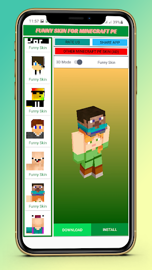 Funny Skin for Minecraft PE Screenshot 2