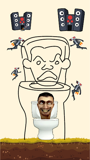 Toilet Man Rescue: Draw Puzzle Screenshot 1