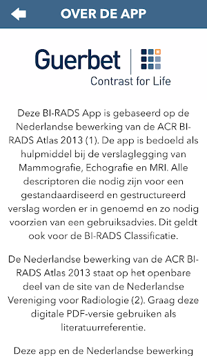 De BI-RADS App Screenshot 2