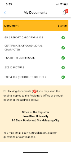 JRU Mobile App Screenshot 3