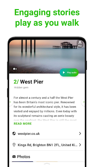 Brighton Tour Guide:SmartGuide Screenshot 1
