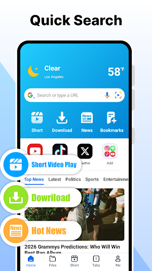 Gen Browser - Smart & Safe Screenshot 0
