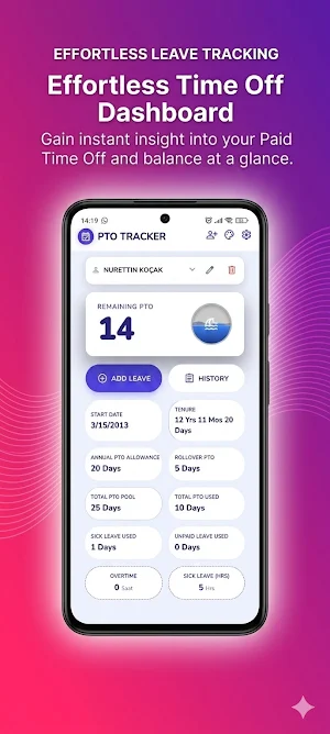 PTO & Leave Tracker Screenshot 2