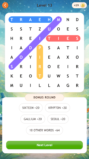 Word Search Quiz: Brain Puzzle Screenshot 1